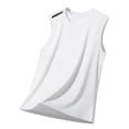 thumbnail image 5 of Men's Sleeveless Tank Top Cotton Athletic Muscle Tee Crew Neck Pullover Quick Dry Breathable Casual Running Gym Workout Beach Vacation Streetwear | TOPLIU,White XL, 5 of 8