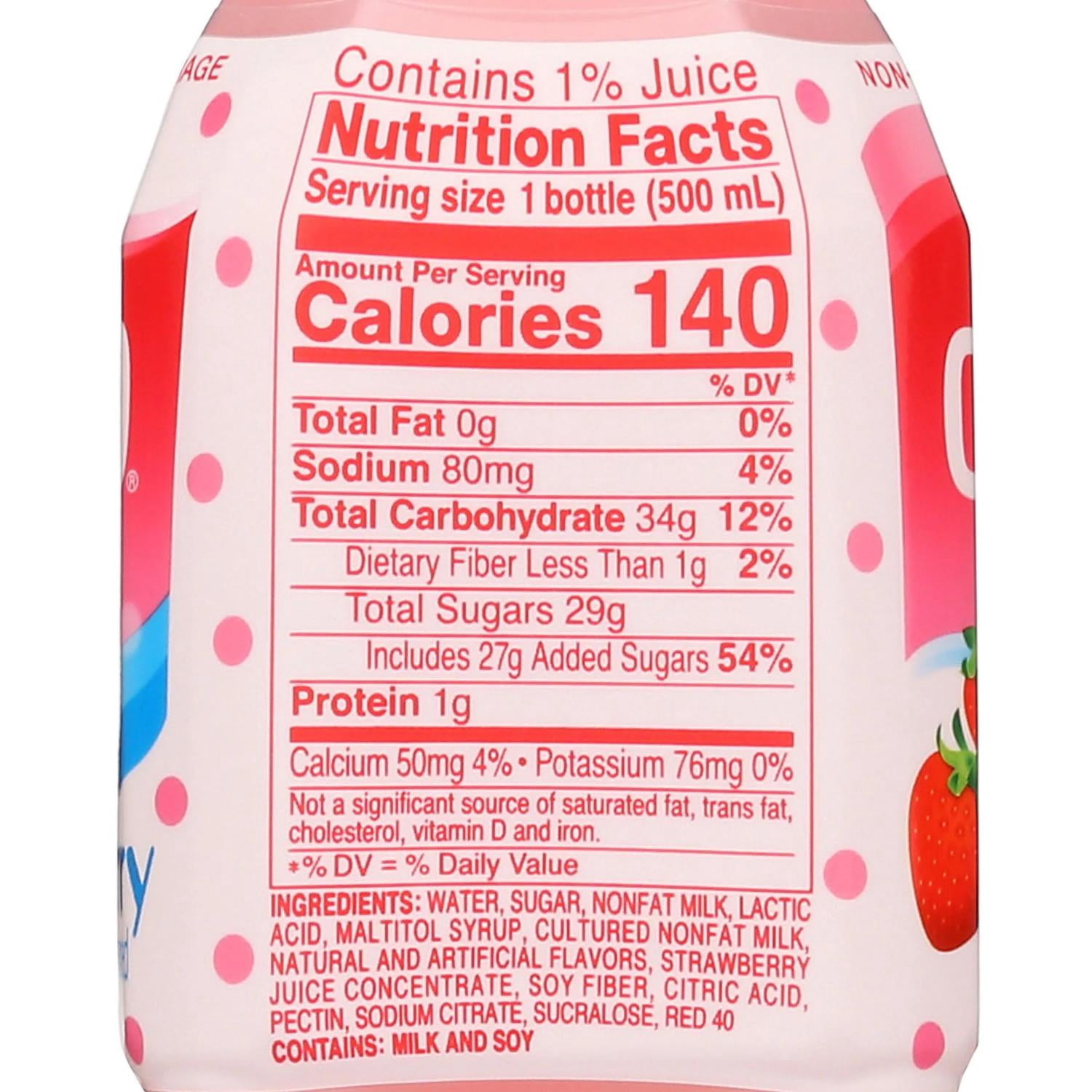(2 pack) Calpico Strawberry Flavor, Crisp and Tangy Non-Carbonated Soft Drink, 16.9 fl oz,, Plastic Bottle