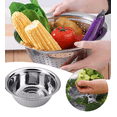 thumbnail image 4 of 304 Food Grade Stainless Steel Basin Thickened Vegetable Washing Basin Multi-purpose And Basin, 4 of 4
