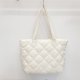 thumbnail image 5 of Bolso de mano acolchado con diamantes para mujer, bolso informal suave, bolso de compras de invierno a la moda, 5 of 8
