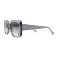 thumbnail image 3 of Girls Kids Size Chic Mod Elegant Rectangle Embossed Arm Sunglasses Slate Grey - Black Brown, 3 of 4