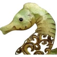 thumbnail image 2 of Metal and Capiz Art Decor, Seahorse Wall Sculpture Left 15", Nautical Beach Themed Coastal Decoration Made of Real Capiz Shell, 2 of 3