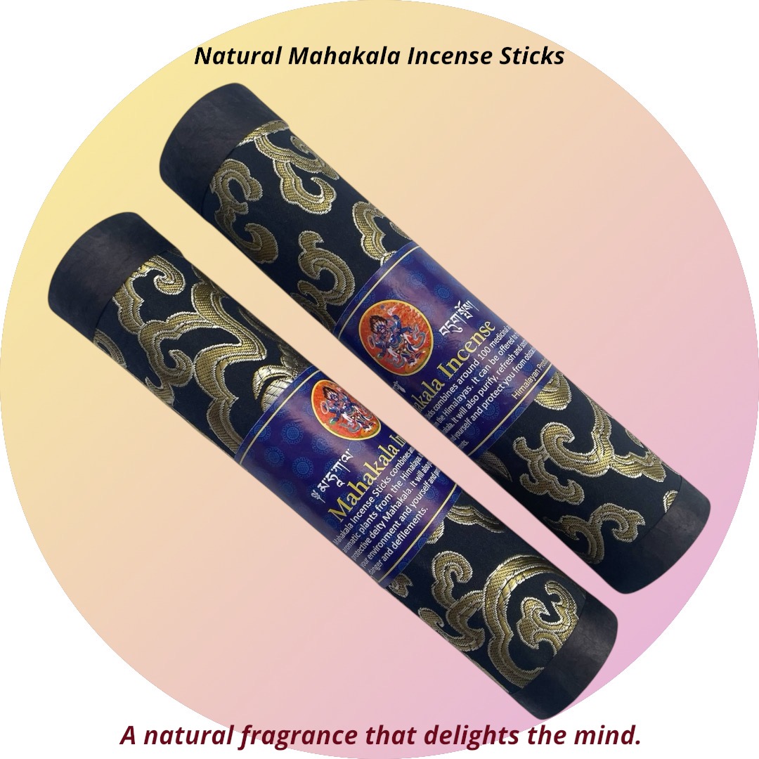 Lamatar1 Collection Tibetan Mahakala Stick Incense, Handmade in Nepal, Set of 5