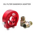 thumbnail image 1 of Universal Car Oil Filter Cooler Sandwich Plate Adapter for Oil Temperature & Oil Pressure, 1 of 7
