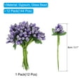 thumbnail image 2 of Uxcell Mini Artificial Pip Berry Picks Bunch, Fruit Flower Stamens for Craft DIY Wedding Floral, Light Purple 144Pcs, 2 of 6