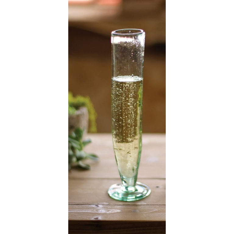 Tall Recycled Champagne Flute – Domaci