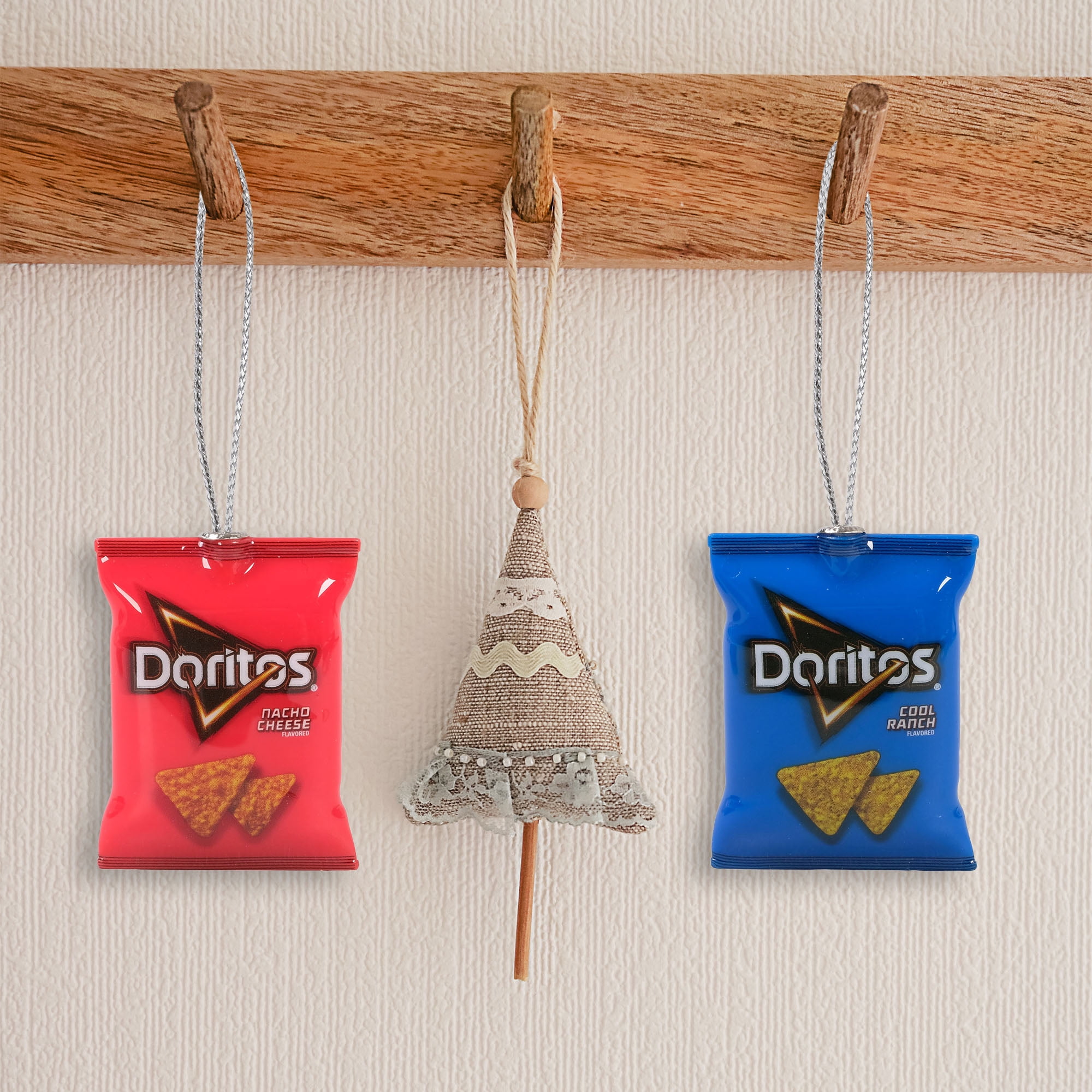 Doritos Nacho Cheese & Cool Ranch Mini Bag Ornament 2‑Pack