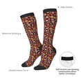 thumbnail image 4 of Fotbe 70s Groovy Hippie Retro Calcetas Divertidas Estampadas para Hombre y Mujer, Calcetas de Algodón hasta la Rodilla para Caminar, Correr, Enfermería y Embarazo, 4 of 6