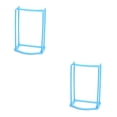 thumbnail image 4 of Advancent Percha para abrigos Soporte de almacenamiento Compañero Soporte Estante de acabado Portátil de mano Organizador de ahorro de espacio Estante Azul 2piezas Advancent CBP075875, 4 of 5