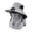 Gray, variant on Mareep Men's Solar Powered Fan Hat with Wide Brim, USB Rechargeable Cooling Cap with 3 Speeds, UPF Sun Protection for Fishing Hiking Outdoor