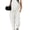 White, variant on Czanzd Women's Backless Athletic Jumpsuit Wide Leg Sleeveless Romper with Pockets,Pink,S