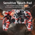 thumbnail image 5 of Wireless Controller Compatible with P4/P4 Slim/P4 Pro/Windows PC, Red Graffiti, 5 of 7
