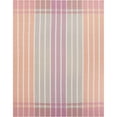 thumbnail image 2 of Unique Loom Outdoor Striped Collection Area Rug - Dash (10'  x 13' 1" Rectangle Pink and Lavender/Ivory), 2 of 9