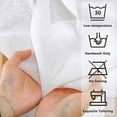 thumbnail image 3 of JCDY 4 Panels White Sheer Curtains 63-108 inches Length for Bedroom Study Room Kitchen Living Room Rod Pocket Top Window Drapes,Transparent Light Weight Soft Window Treatment Curtains, 3 of 13