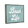 thumbnail image 4 of Stupell Industries Beach Life Retro Shell Animals & Insects Painting Gray Floater Framed Canvas Art Print Wall Art, 31 x 25, 4 of 10