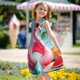 thumbnail image 5 of Balery Tropical Flamingo Pool Float Camisón de princesa para niñas, pijama de algodón con mangas abullonadas, suave y bonito.-Small, 5 of 6