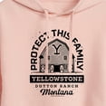 thumbnail image 3 of Yellowstone  - Protect This Family - Juniors Cropped Pullover Hoodie, 3 of 6