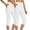 White, variant on Breezora Women's Stretchy High Waist Yoga Pants Set Summer Lightweight Workout Capris with Comfortable Waistband L Size Beige