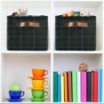 thumbnail image 7 of GZHJMY Green Navy Blue Flannel Plaid Square Storage Basket Storage Bins Canvas Storage Organizer Closet Shelf Organizer for Home Office, 1 Pc, 7 of 7