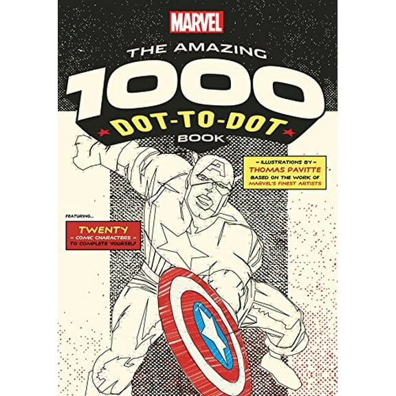 Pre-Owned Marvel: The Amazing 1000 Dot-To-Dot Book (Paperback) 1626867844 9781626867840