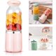 thumbnail image 2 of Licuadora de frutas portátil, mini licuadora USB para batidos, batidos, jugos de frutas, licuadora portátil de 500 ml, 6 cuchillas para deportes y viajes, sin BPA, 2 of 5