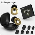 thumbnail image 6 of Audree Style Ear Plugs for Concert, Festival, Motorcycle, Event & Noise Sensitivity, Gold, 6 of 6