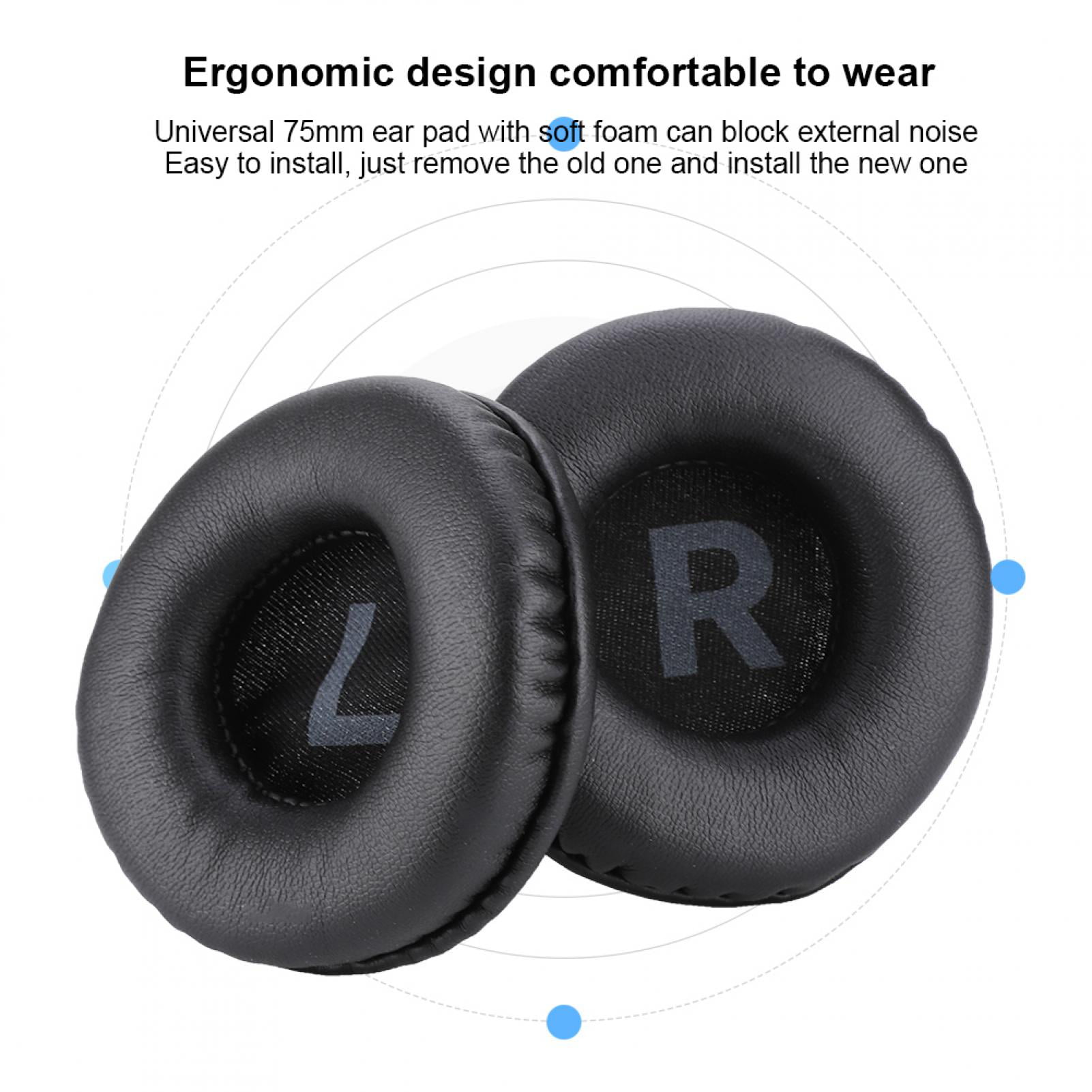 80mm Ear pads earpad cover pad cushion replacement for headphones headset 3 1/8" 