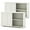 Antique White, variant on Costway Stackable Buffet Sideboard Set of 2 with Sliding Doors & Adjustable Shelf Antique White