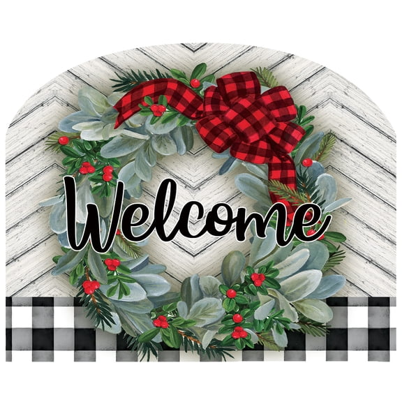 Briarwood Lane Winter Art Sign 8.25x10.25 Winter Wreath