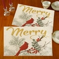 thumbnail image 1 of Christmas Holiday Season Decorative Cotton Woven Tapestry Placemats Set of 4, 1 of 1