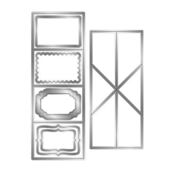 BallsFHK Pop-Up Card Cutting Dies Set DIY Craft Carbon Steel Embossing Template