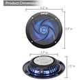 thumbnail image 3 of Altavoces marinos Pyle  4" 2 pcs 2 vías iluminadas -Negro, 3 of 3