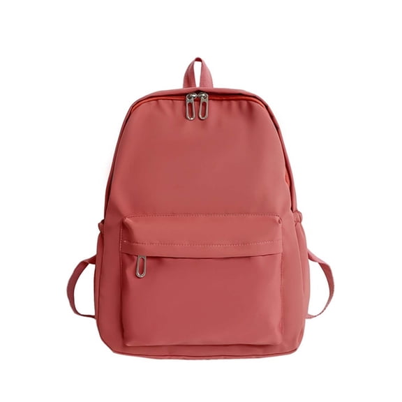 lnmuld Solid Simple Basic Nylon Backpack Unisex Student Large Capacity Middle High Elementary School Bookbag Back to School Supplies Size:One Size