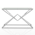 thumbnail image 2 of Stola Glass Top Sofa Table, Chrome, 2 of 6