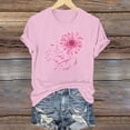 thumbnail image 2 of Blusas de Manga Corta para las Mujeres Divertida Impresión Cuello Redondo Camiseta Vintage, Blusas de Primavera para las Mujeres, 2 of 4