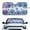 Blue Bohemian, variant on Garronmavis Mushroom Star Car Windshield Sun Shade Foldable Sunshade for Car Front Window for Interior Sun Protection Easy to Install Reflect UV Sun and Heat and Protect Your Car 66.5 x 34.5 inches