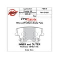thumbnail image 2 of Wilwood 150-D1057K ProMatrix Brake Pad Set, Pad #D1057, 2 of 2