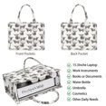 thumbnail image 2 of Large Capacity Tote Bag,White Highland Cow Sketch Pattern Handbag Fashion Luxury Tote Bag,15.7"x13"x 5.1" Inches,Laptop Compatible, 2 of 6
