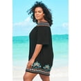 thumbnail image 3 of Swim 365 Women's Plus Size Off-The-Shoulder Cover Up, 3 of 6