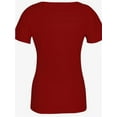 thumbnail image 3 of Women Tops V Neck Shirts Short Sleeve Casual Ribbed Slim Fitted T Shirts for Summer, 3 of 7
