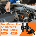 thumbnail image 4 of Válvula de Retención Unidireccional en Línea Sin Retorno de Combustible de 1/4 Pulgada, 5/16 Pulgada, 3/8 Pulgada, 1/2 Pulgada, Adecuada para Gasolina (4 Piezas Negras), 4 of 5