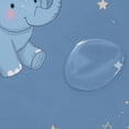 thumbnail image 4 of Cute Elephants Clouds Stars Moon Shower Curtains with 12 Hooks Waterproof Bathroom Decor 66" x 72", 4 of 6