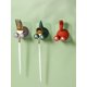 thumbnail image 2 of Paquete de 3 ganchos multiusos con forma de cola de animal, gancho adhesivo de dibujos animados para montaje en pared, bonito soporte para cepillo de dientes, percha para cocina, baño, para colgar toa, 2 of 5