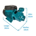 thumbnail image 4 of Bomba de agua eléctrica periférica Iusa 1 HP azul, 4 of 8