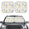 thumbnail image 2 of Saiise Hawaiian Coconut Tree for Foldable Car Sun Shades (2-Pack) Offer Sun Protection with an Easy-fold Design for Convenient Windshield Shading-Medium, 2 of 6