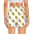 thumbnail image 4 of Goofa Leopard Print Printed Women 2 in 1 Running Shorts,Quick Dry Athletic Workout Shorts,High Waisted Athletic Shorts with Liner Pockets-Large, 4 of 9