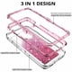 thumbnail image 4 of Funda para iPhone 14 Pro Max, carcasa con purpurina flotante, líquido brillante, arena movediza, para mujeres y niñas, carcasa protectora a prueba de golpes, carcasa rígida de PC, parachoques de TPU, 4 of 7