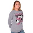 thumbnail image 3 of Betty Boop Sassy Kanji Comic Panels Women's Long Sleeve T Shirt Brisco Brands S, 3 of 6