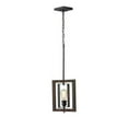 thumbnail image 2 of Home Decorators Collection Palermo Grove 10 in. 1-Light Gilded Iron Farmhouse Kitchen Island Mini-Pendant with Hand Painted Walnut Accents, 2 of 2
