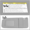 thumbnail image 2 of DNA Motoring Factory Style Gray Sun Visor Sunshade for 2007-2011 Toyota Camry, 2 of 5